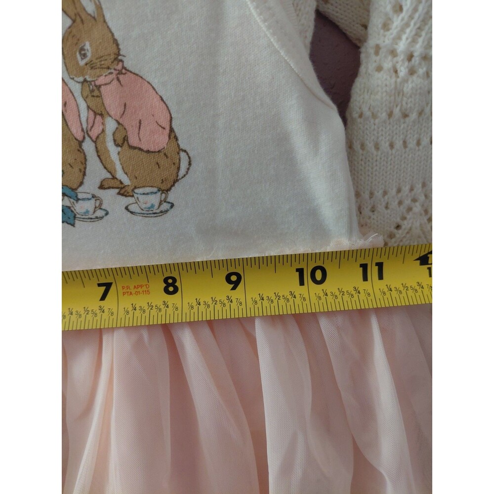 The World of Peter Rabbit Little Girl's Knit Cardigan Dress Set 2 Pc Size 12M - Picture 13 of 14